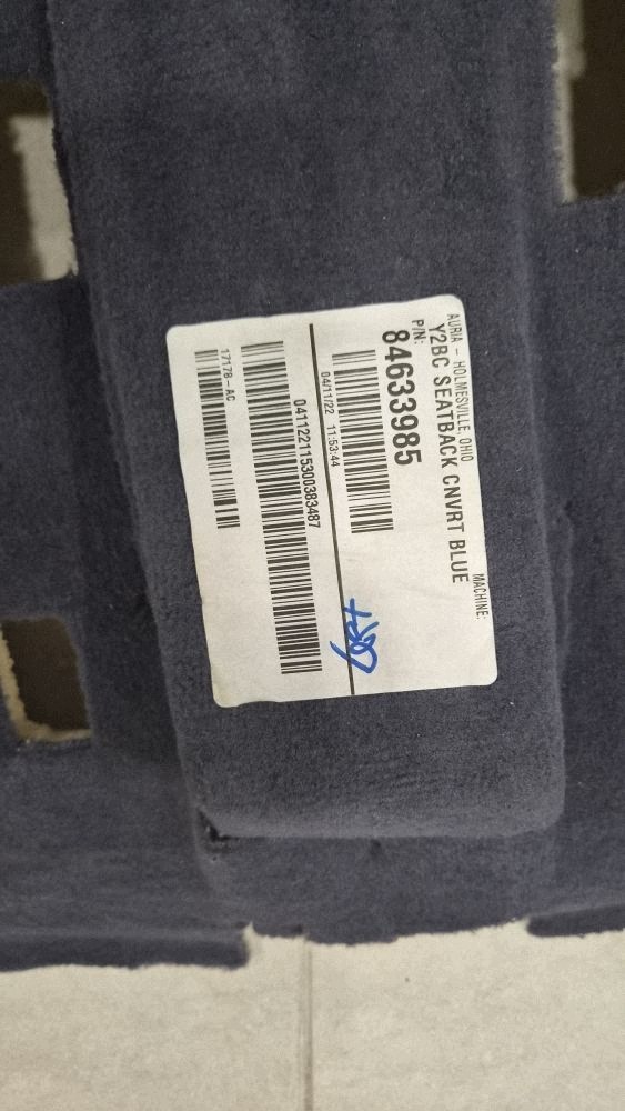 Moquette de sol arrière Chevrolet Corvette C8 84633985 image 5
