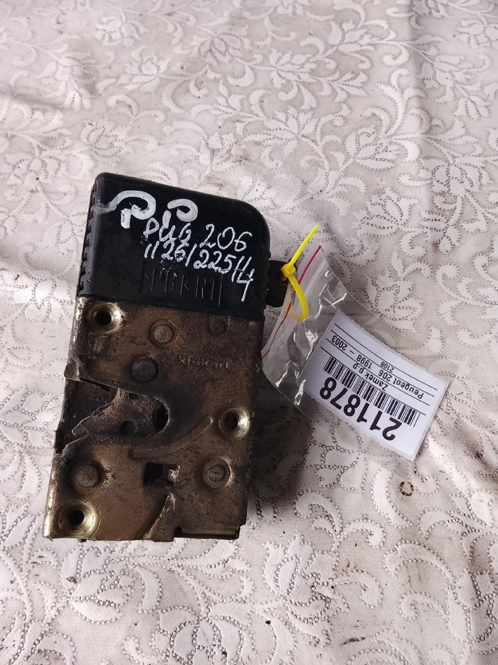 Zamek przedni prawy el. 9 pinów Peugeot 206 OEM image 2
