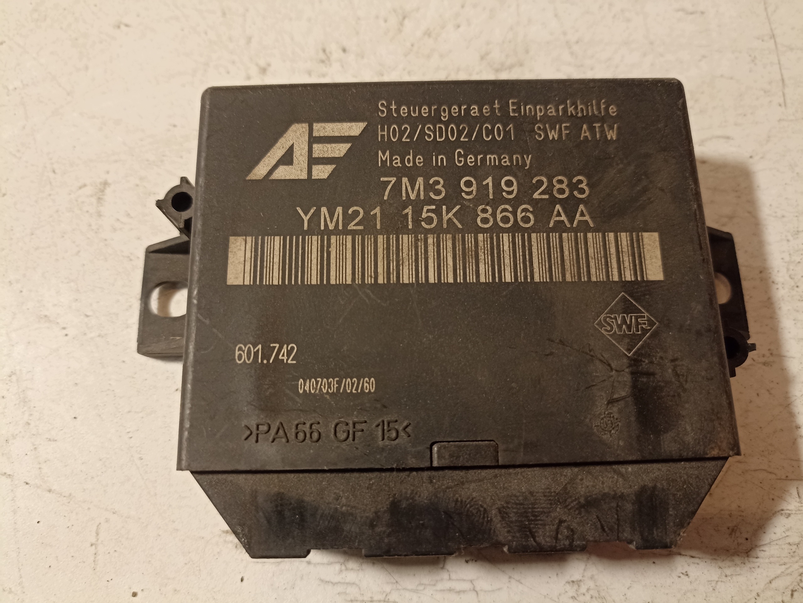 Module PDC VW Sharan I Lift 7M3919283 image 2