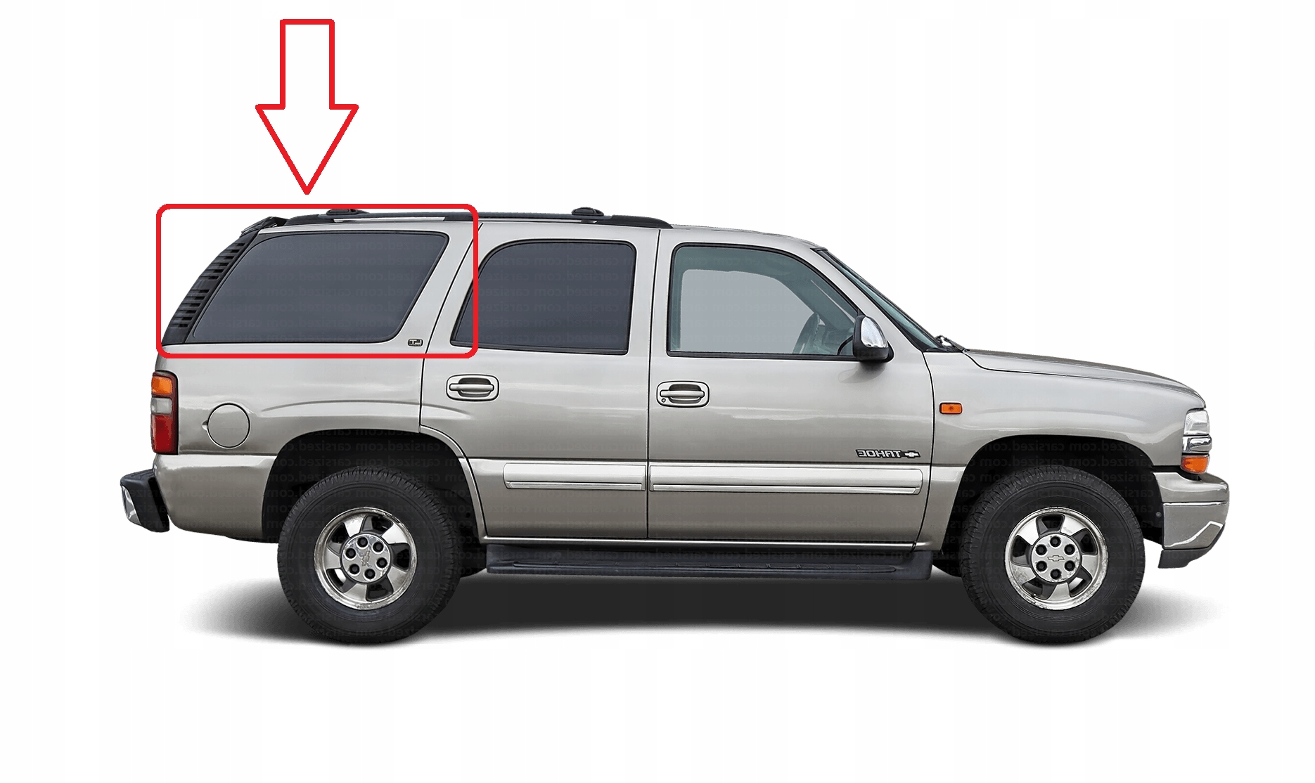 Chevrolet Tahoe Yukon 00-06R Seitenscheibe rechts OEM 11GM020B image 3