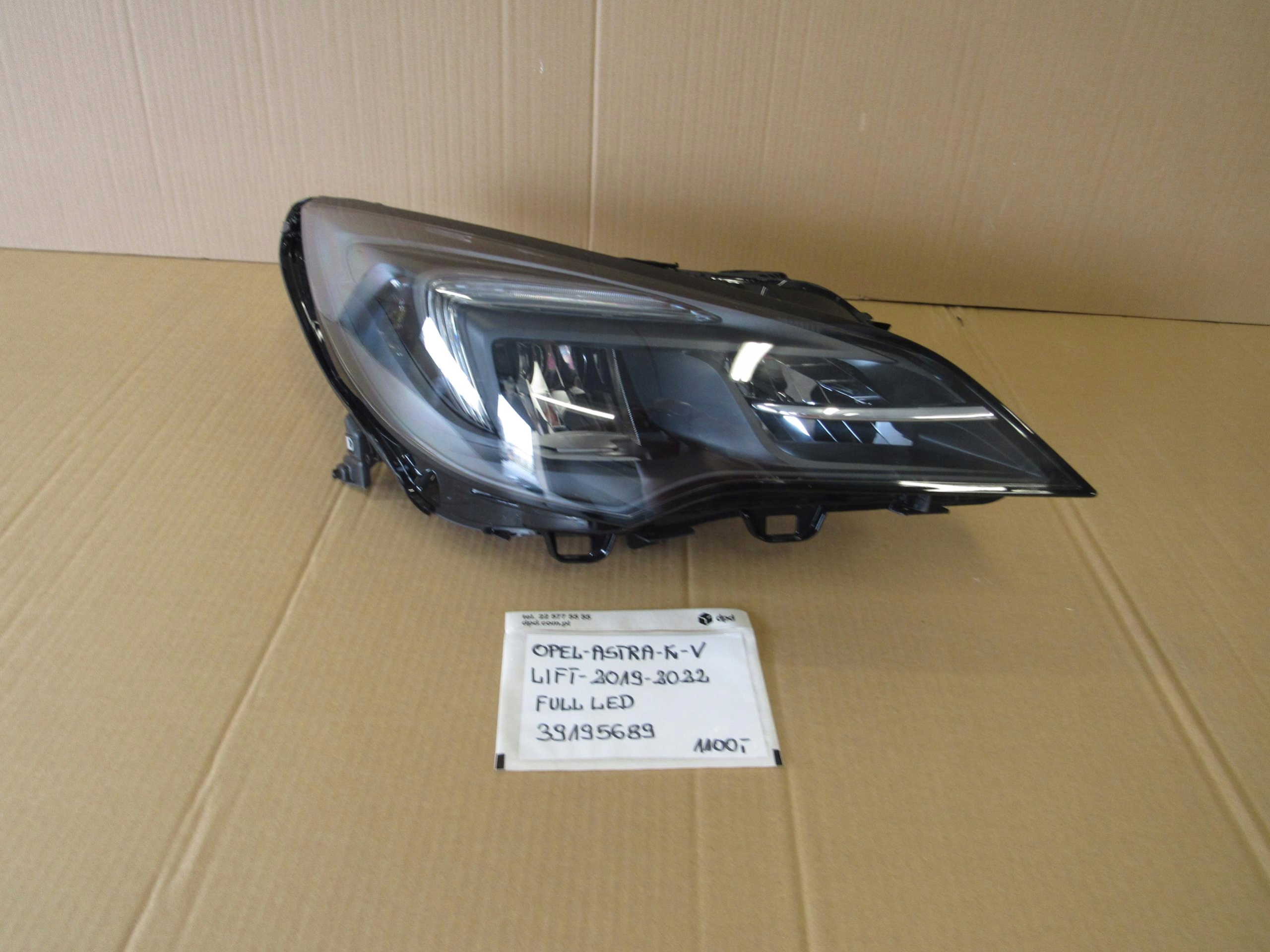 Farol Dianteiro Opel Astra K V 2019-2022 LED OEM 565625255 image 2