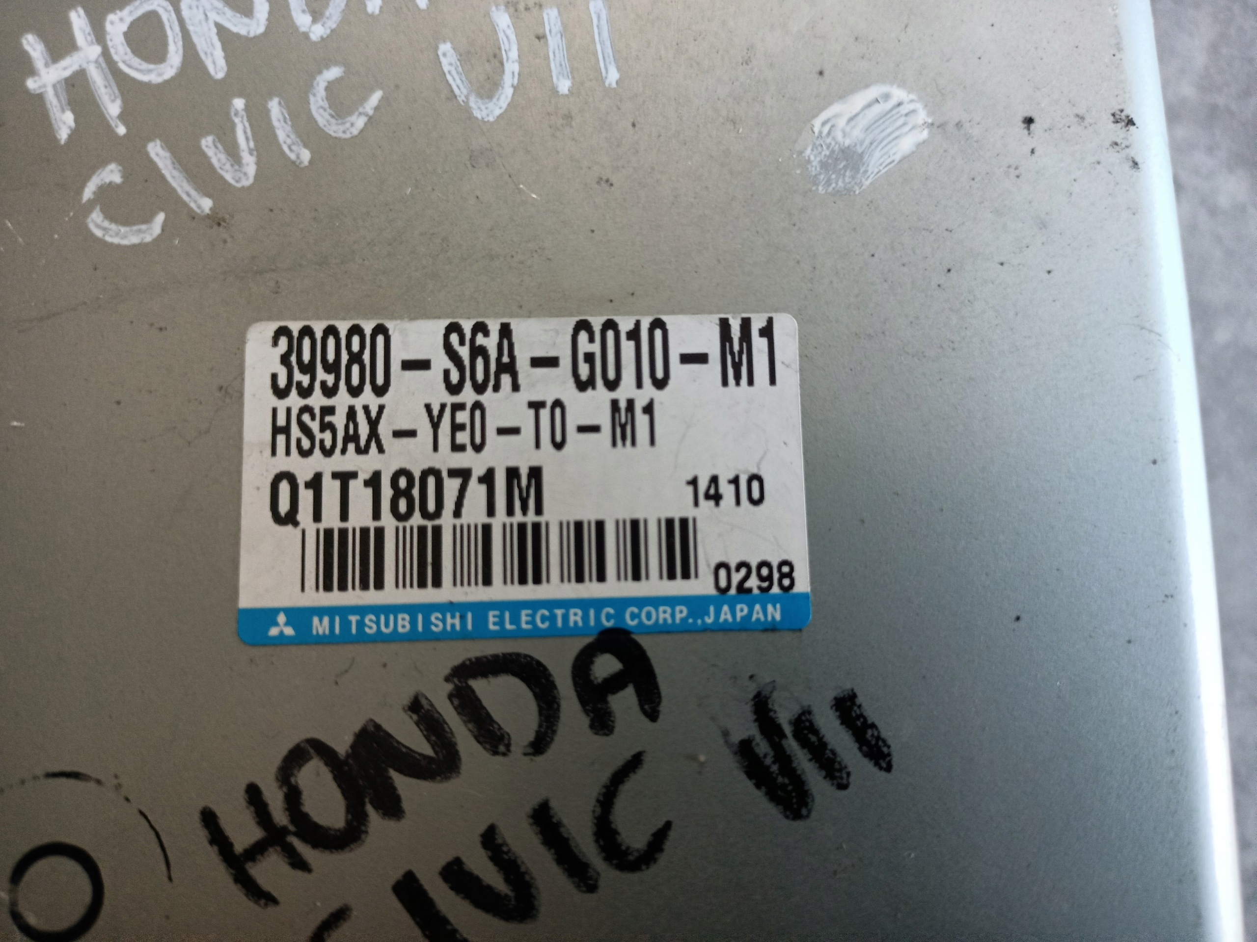 Honda Civic VII 1.4 02r Module direction 39980-S6A-G010-M1
