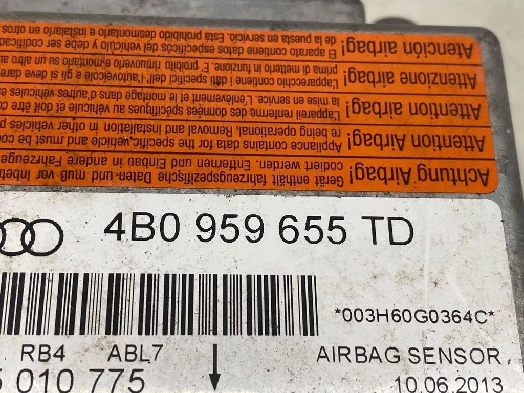 Module airbag Audi A6 Avant (4B5, C5) 4B0959655TD 2.4L 2000 image 4