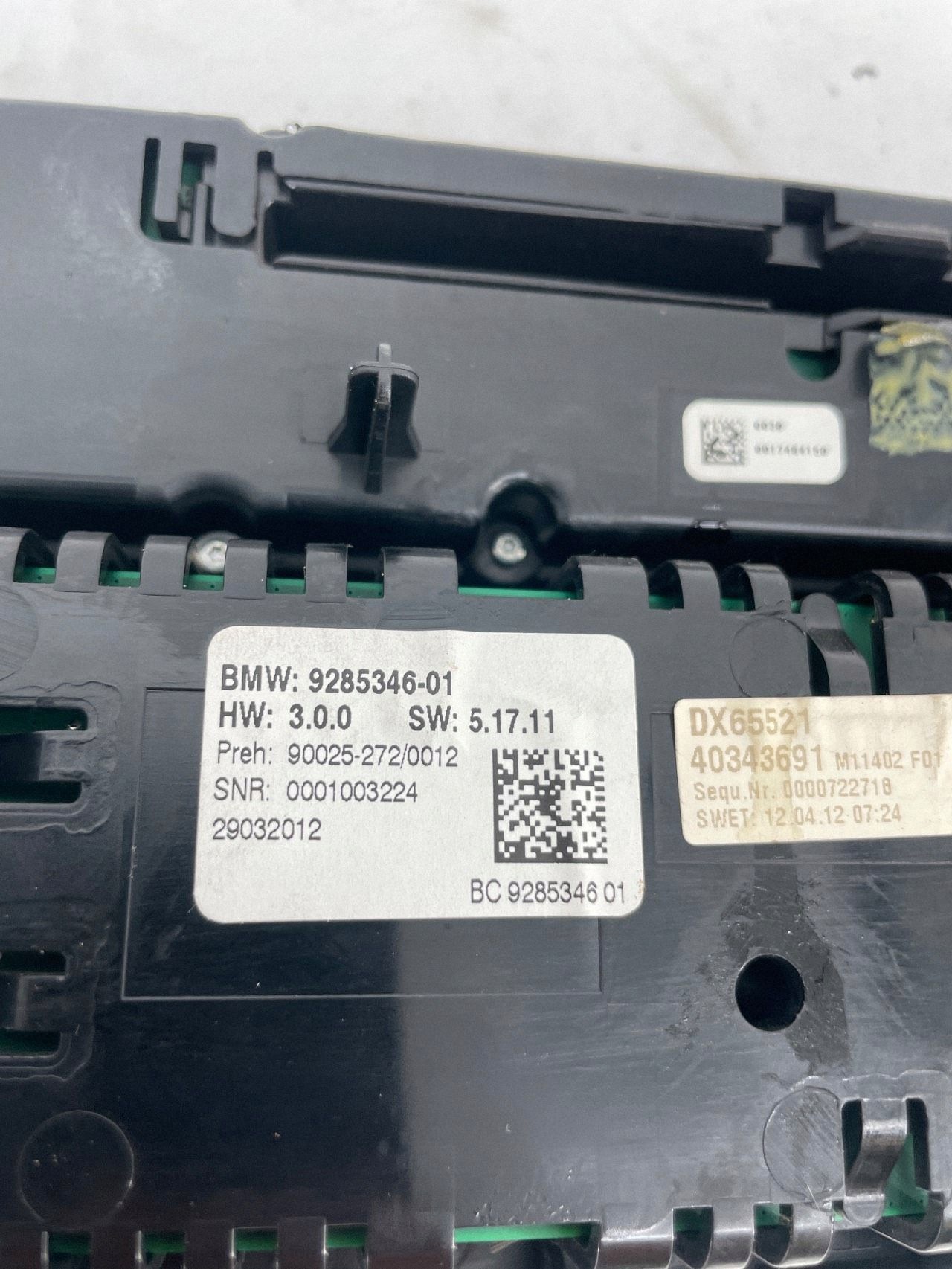 BMW 6 F12 F13 Klimatpanel 9285346 Begagnad image 8