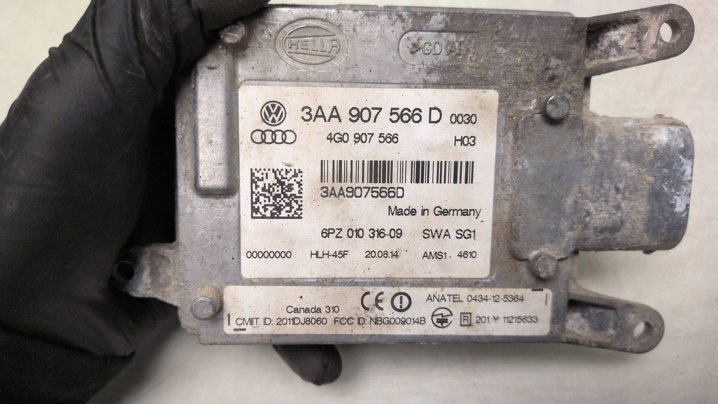 VW Passat B7 Assistant de voie 3AA907566D image 4