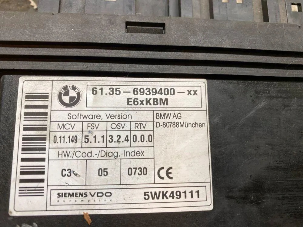 Module confort BMW 5 Touring E61 5WK49111 2.5d 130kW 2005 image 6