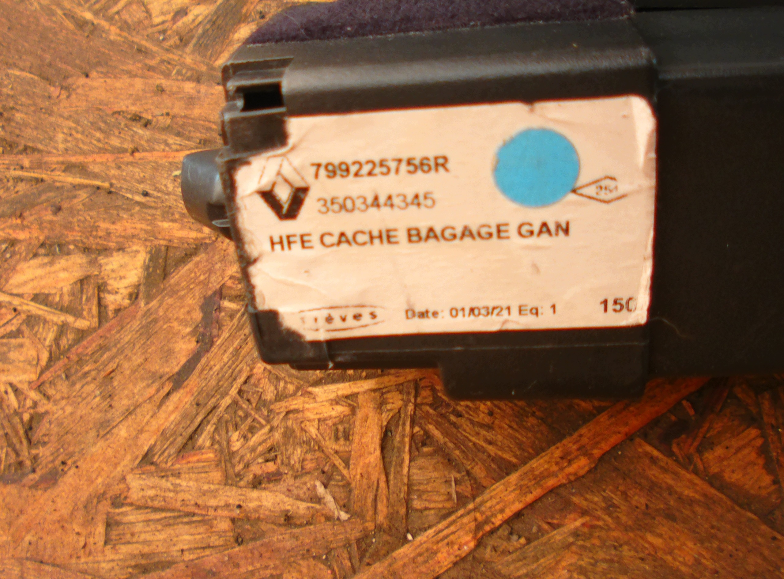Renault Kadjar Rolo do Bagageiro Original 799225756R