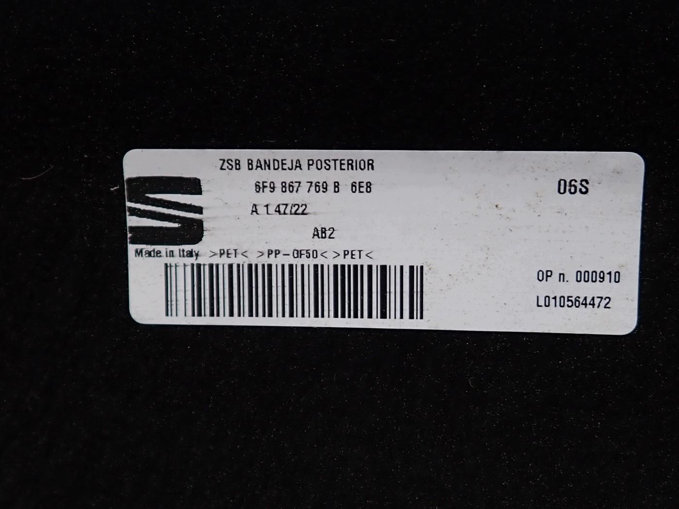 Étagère arrière SEAT Arona 23R 6F9867769B image 3
