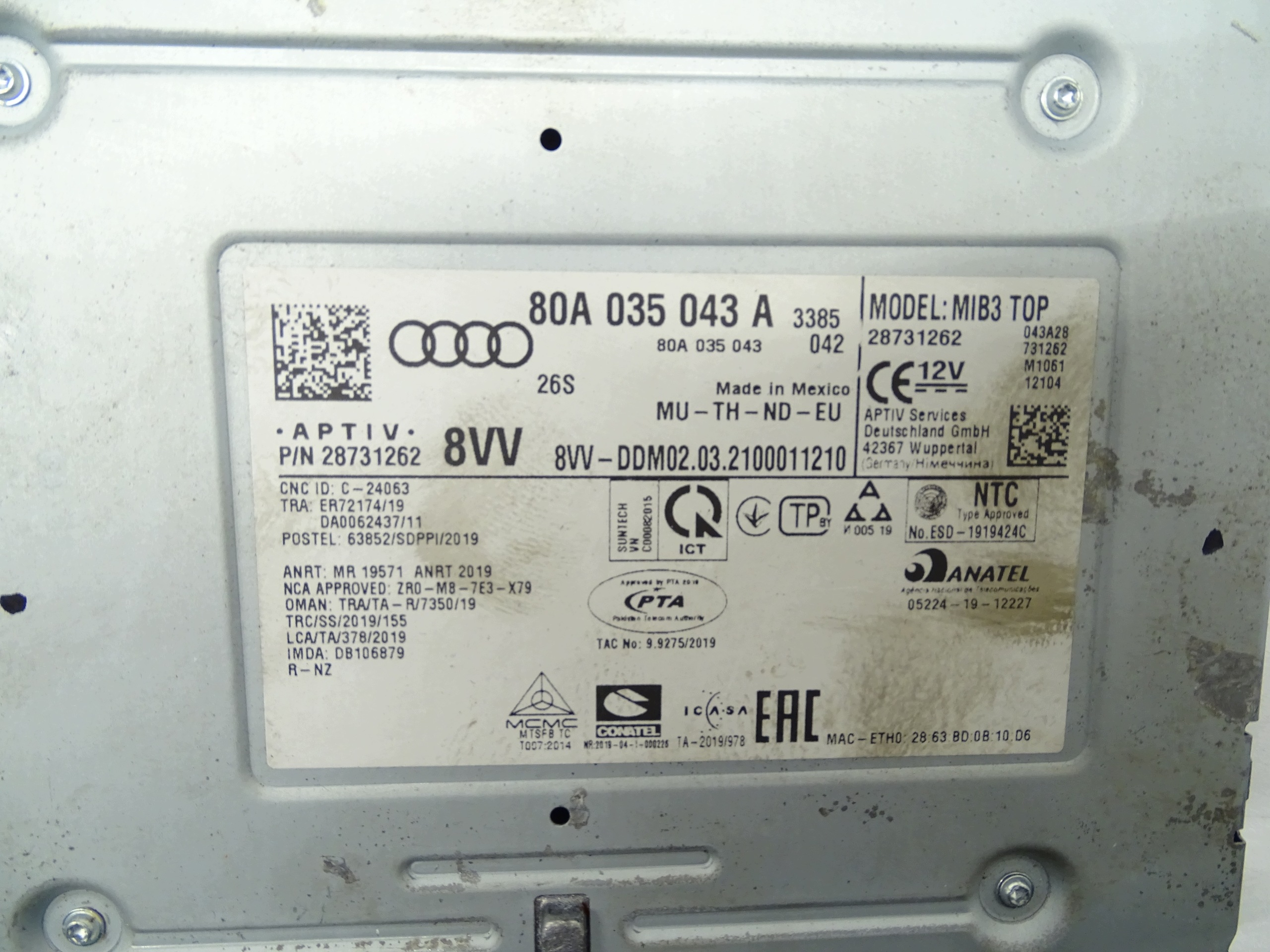 Audi Q5 80A MMI Navigation Module Radio image 3