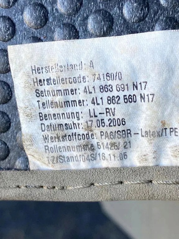 Audi Q7 Golvmattor Golv 4L1863691 image 3