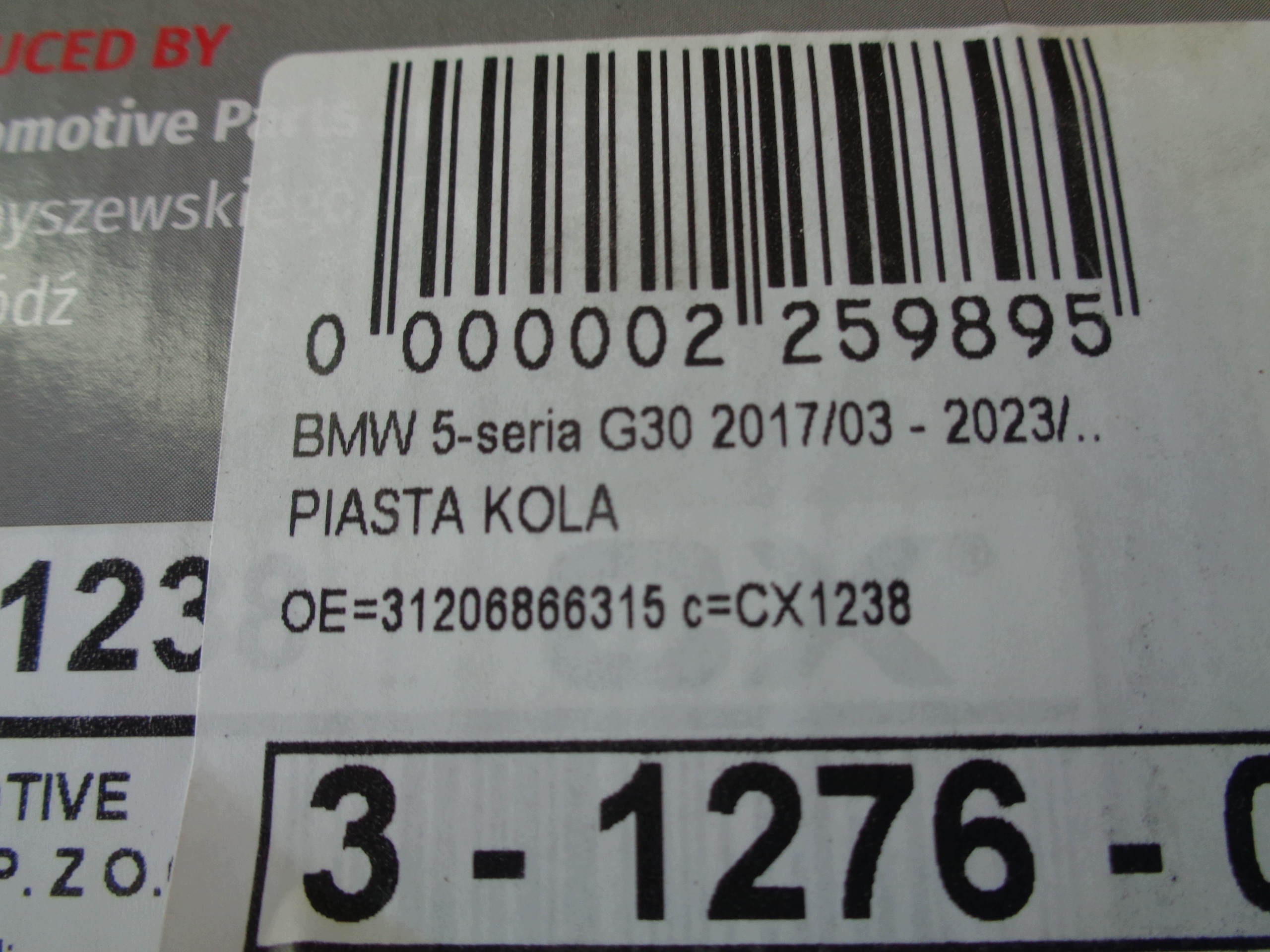 BMW 5 G30 G31 Radlager Vorderachse Set 31206866315 image 4