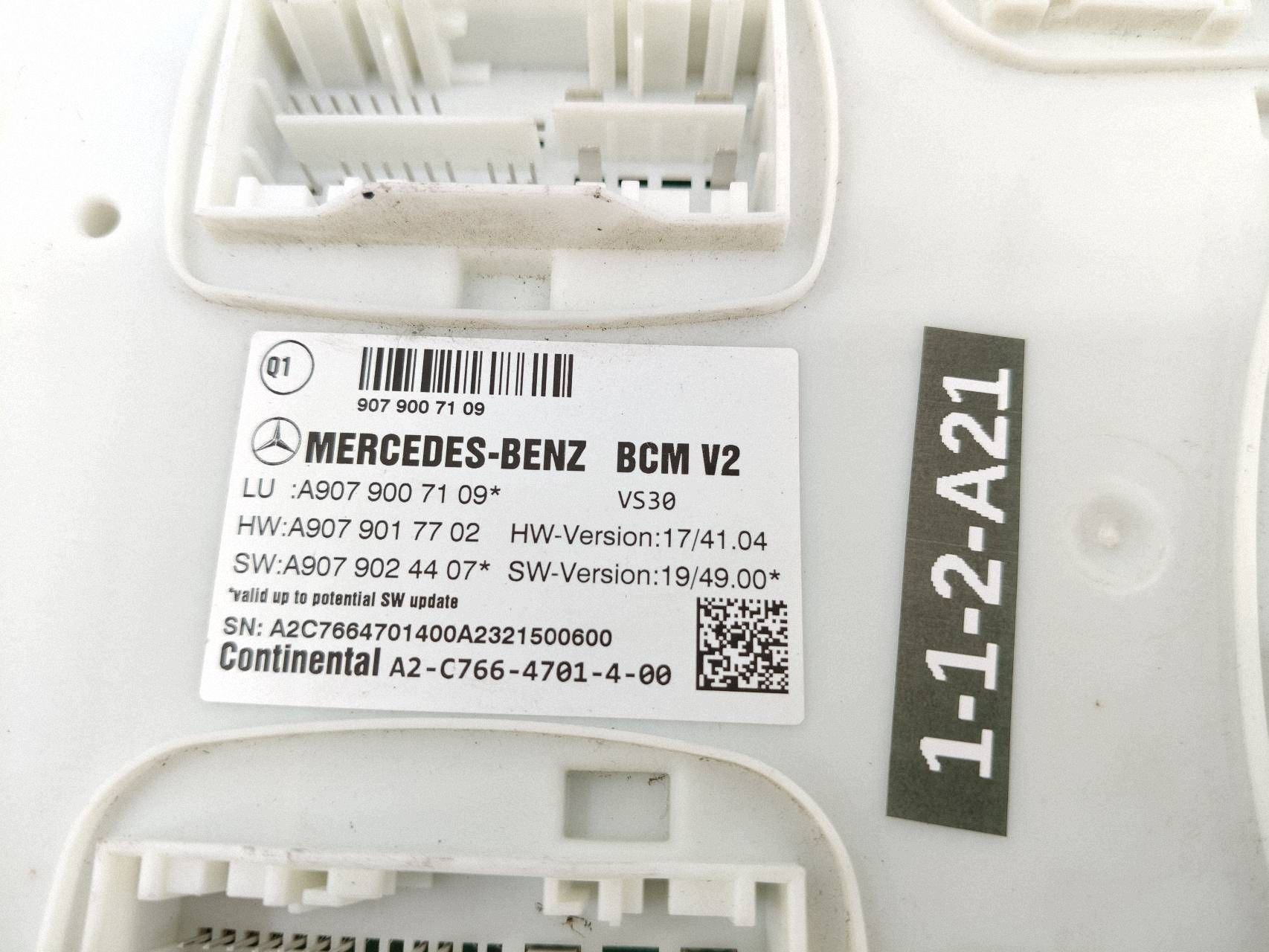 Module de commande de carrosserie W907 W910 A9079007109 image 4