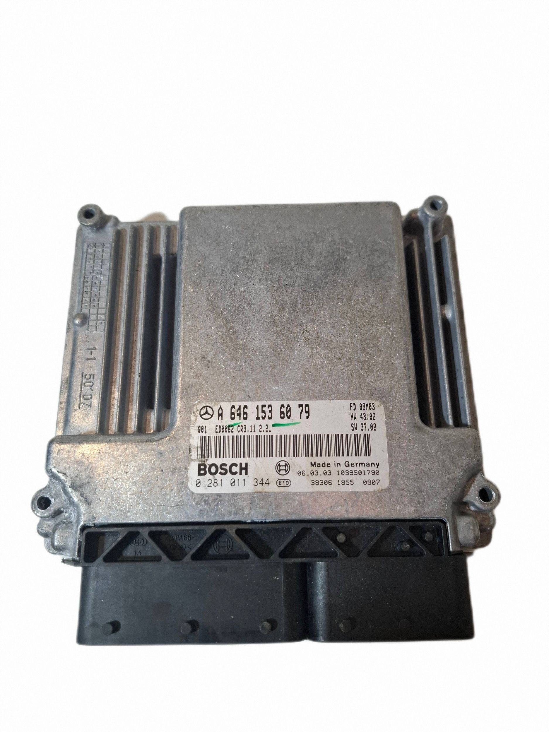 Computadora módulo motor Mercedes W211 2.2 CDI 0281011344 A6461536079 image 2