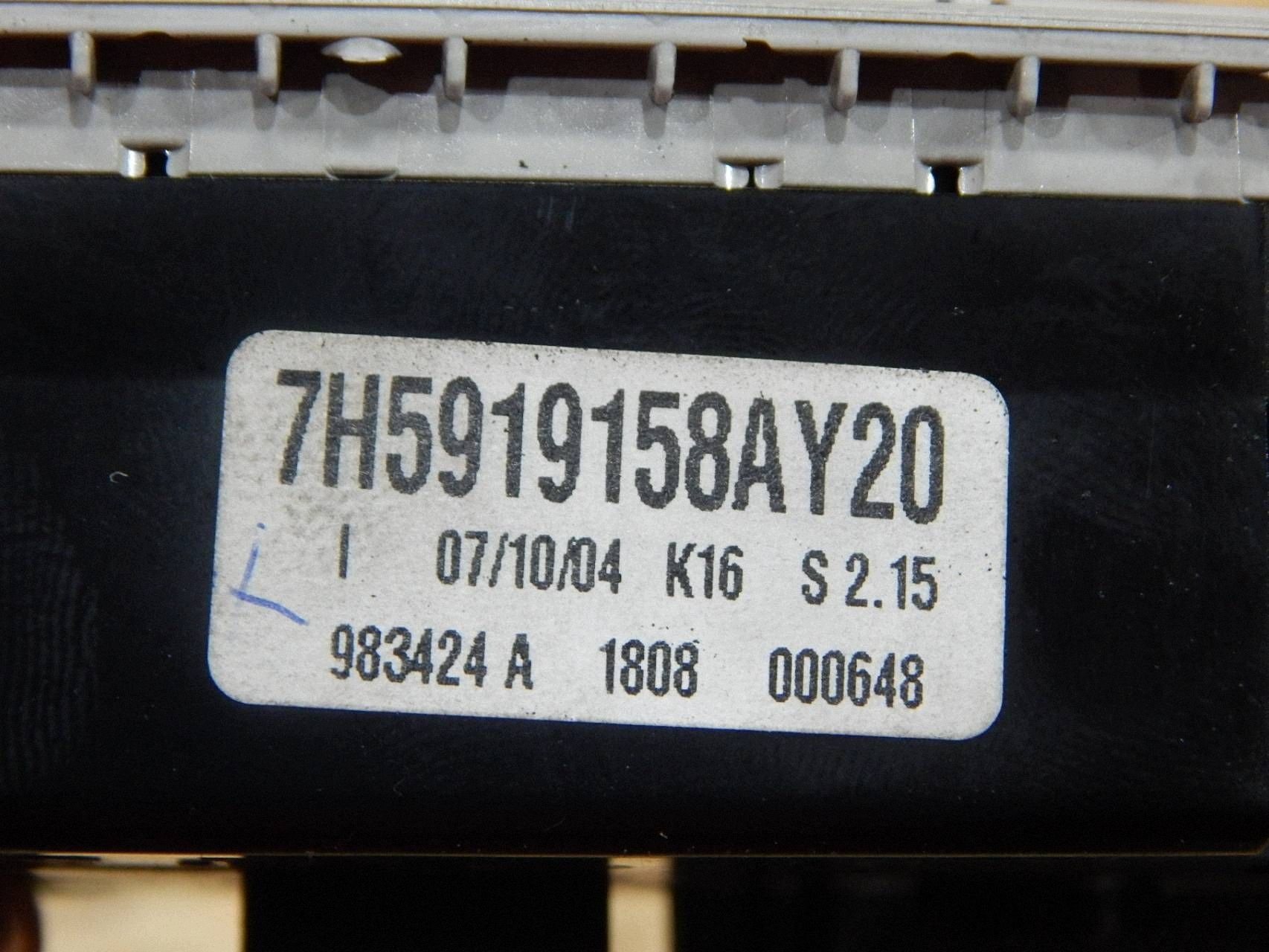 Panneau de contrôle clim arrière VW T5 Multivan 7H5919158A image 3