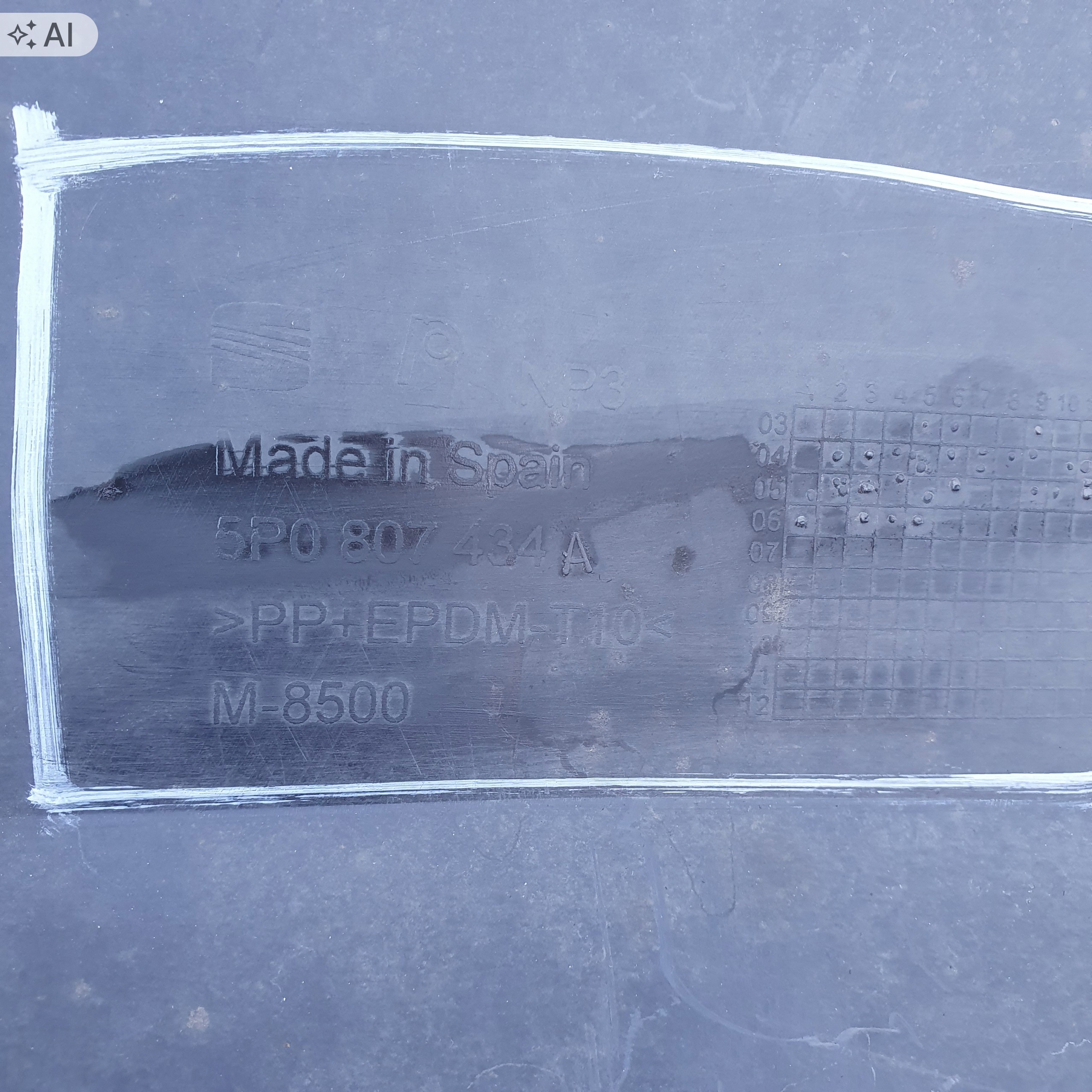 Spoiler arrière Seat Altea 04- OEM 5P0807434A image 9