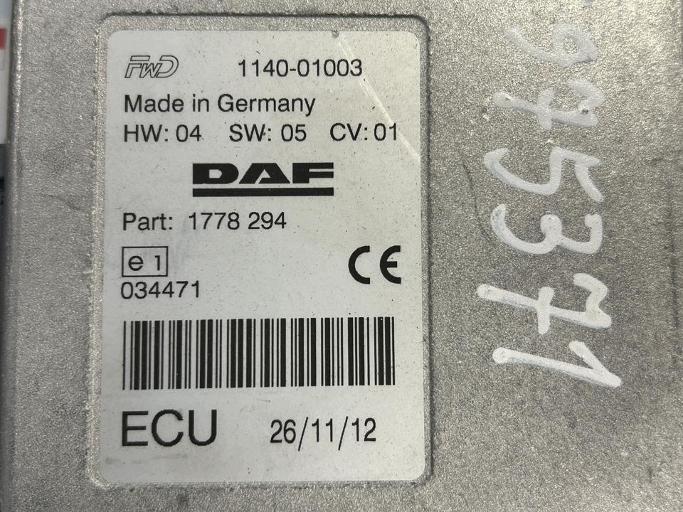 Unité de commande 1778294 DAF XF 105 2012 image 4