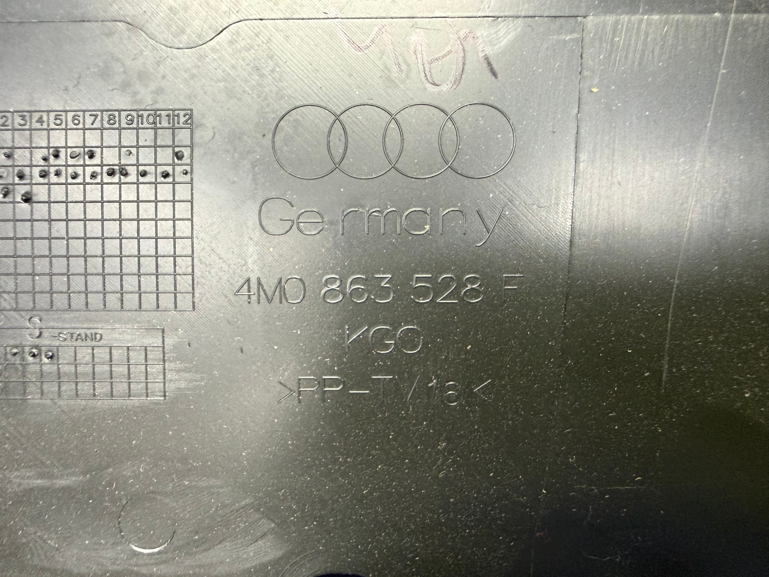Support plancher coffre Audi Q7 4M 4M0863528F image 10