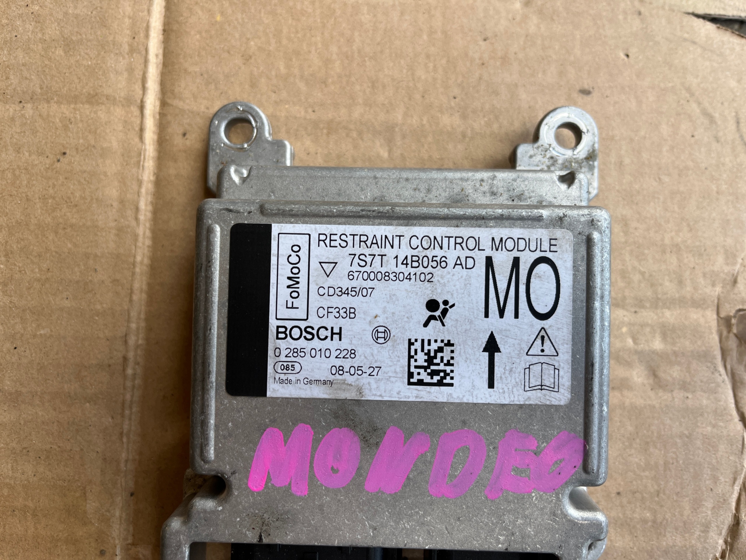 Capteur Airbag Ford Mondeo MK4 7S7T 14B056AD