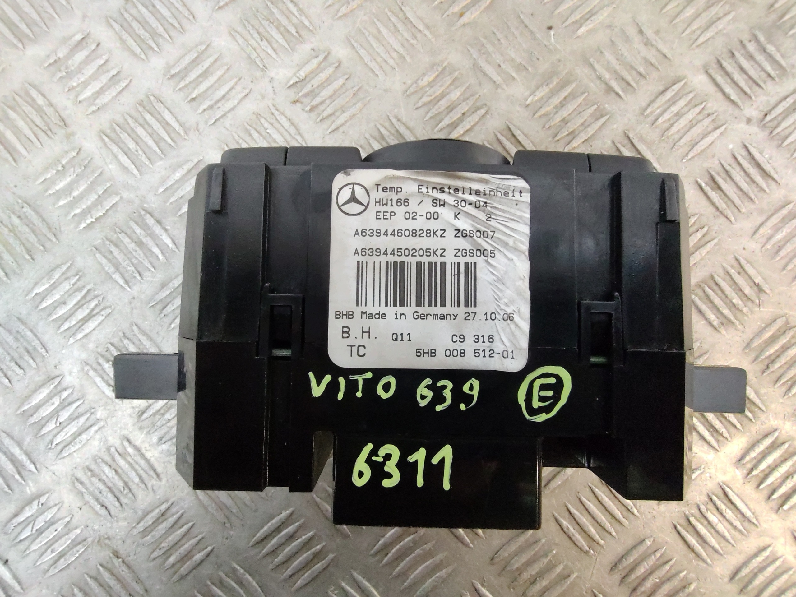 Panneau Ventilation Vito Viano 639 A6394450205 image 6