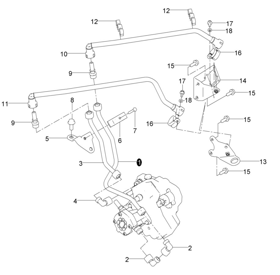 Conduit de carburant MAN TGX 680 V8 D2868 [51123075183] image 4