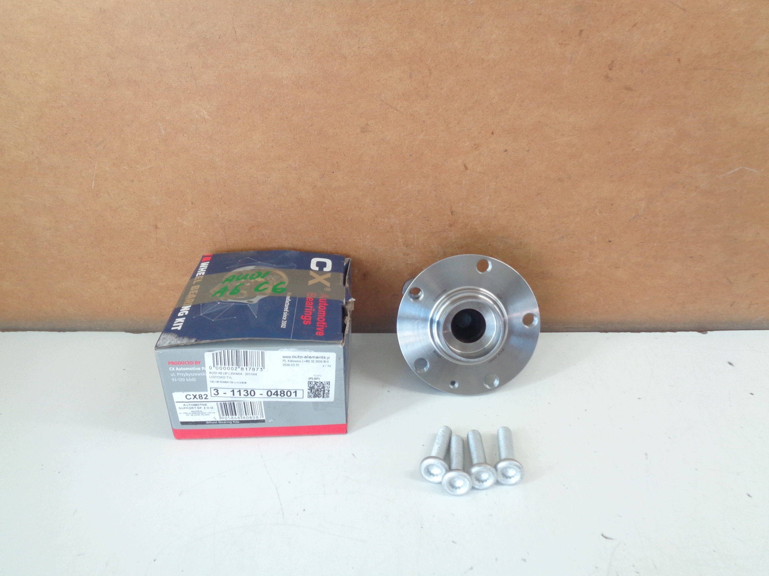 Audi A6 C6 Roue Arrière Moyeu Roulement 4E0598611B image 3