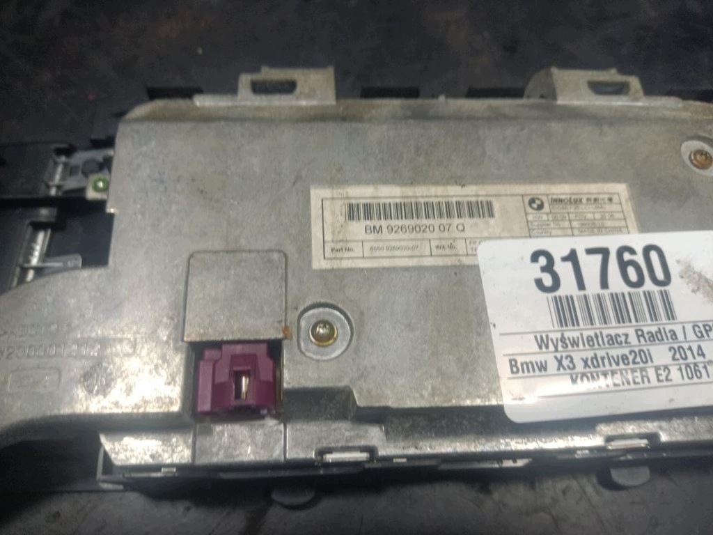 BMW X3 F25 Display Radio Navigation W-31760 image 5