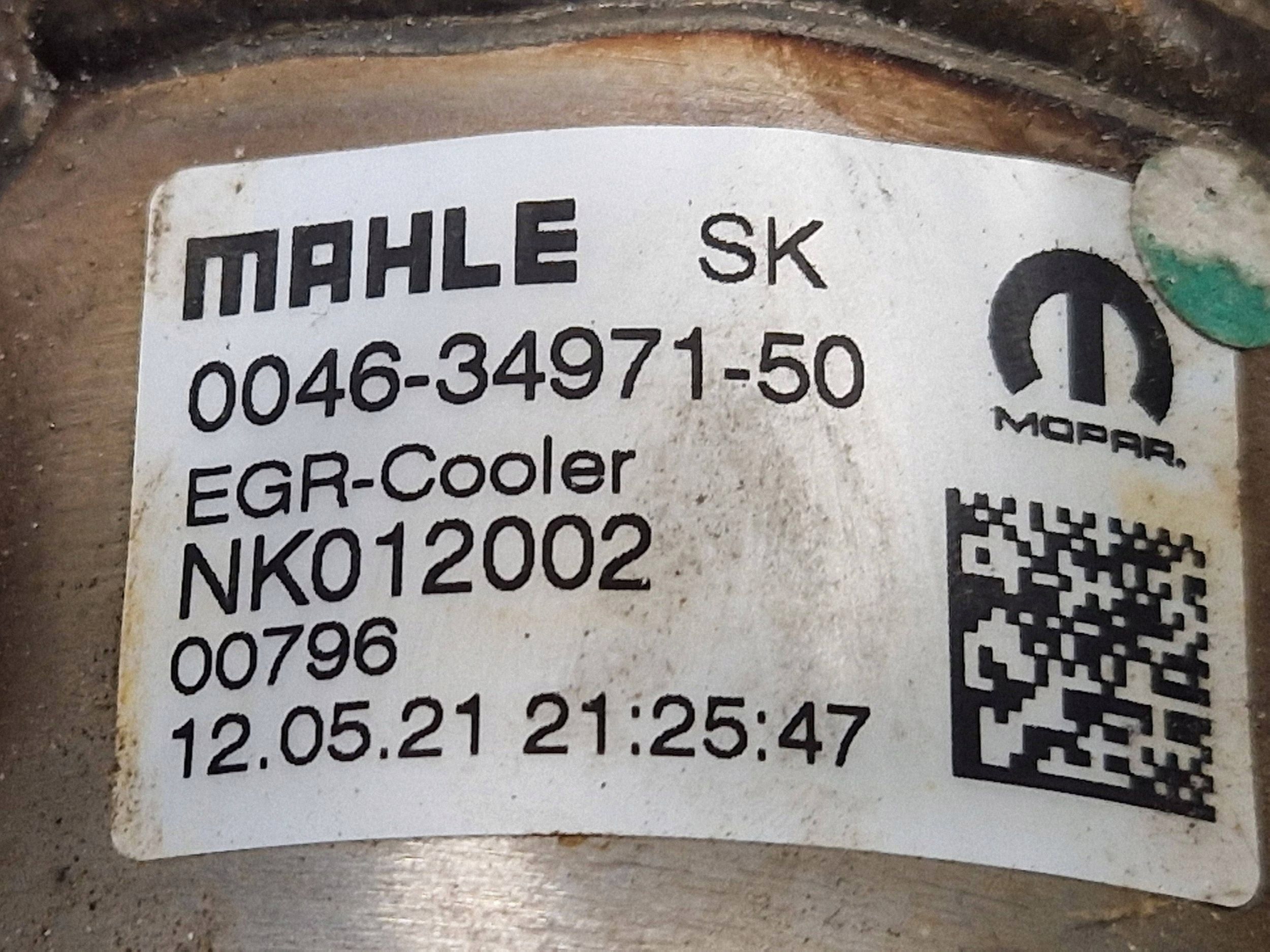 Kühler AGR Jeep Fiat 1.6 M-Jet 0046-34971-50 image 9