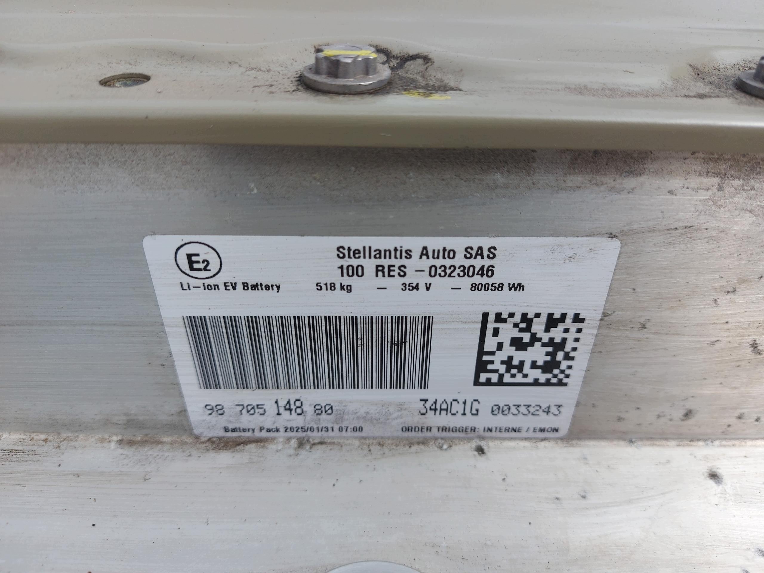 Peugeot 5008 III E5008 Traktionsbatterie 9870514880 image 7