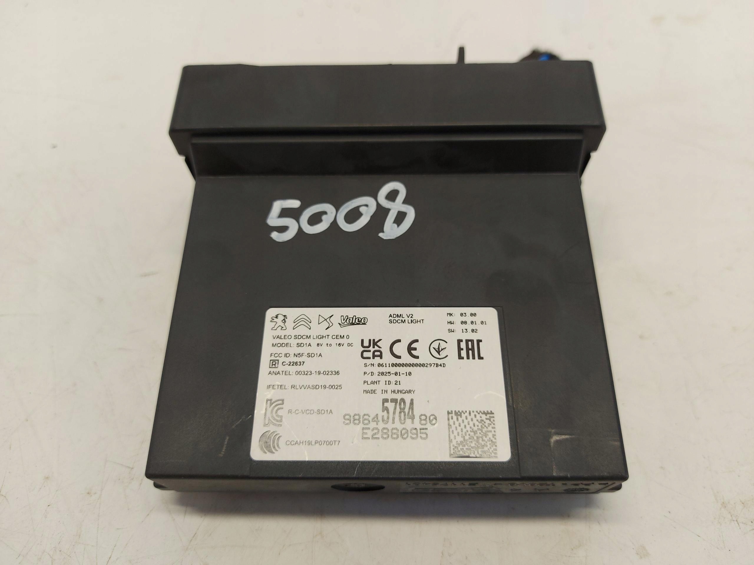 Peugeot 3008 III Steuergerät Lichtmodul 9864578480 image 2