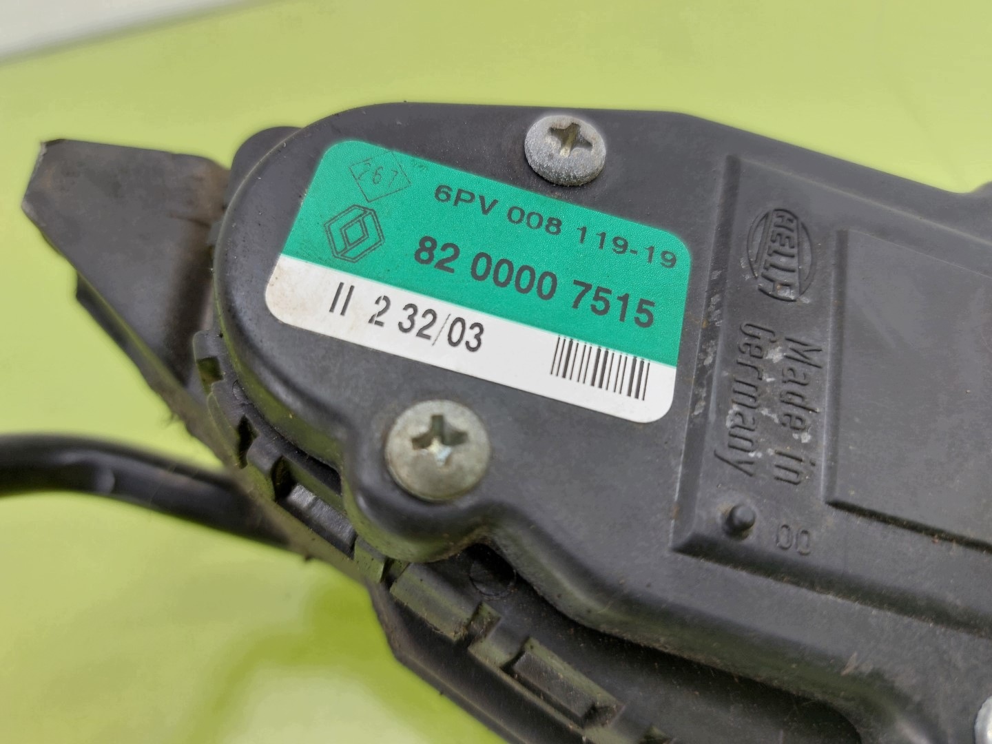 Pédale d'accélérateur Renault Espace IV 8200007515 image 6