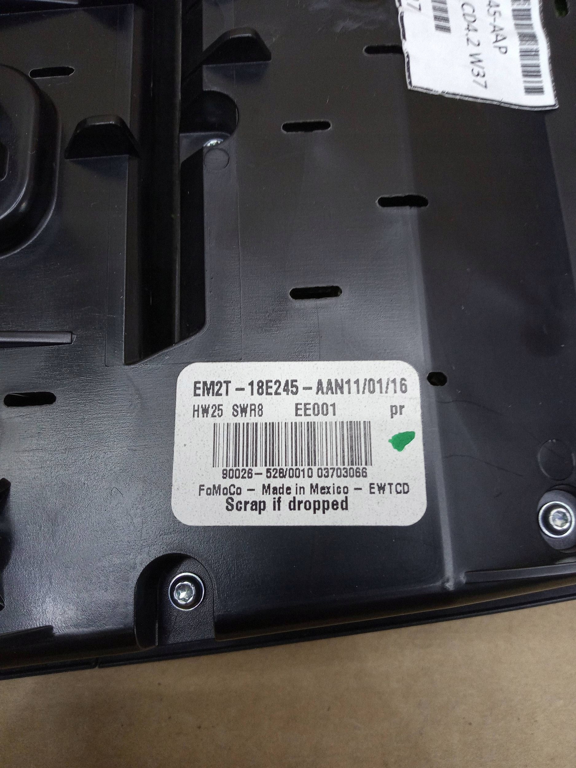 Controlador de climatizador Ford Galaxy 2017 EM2T18E245AAP image 3