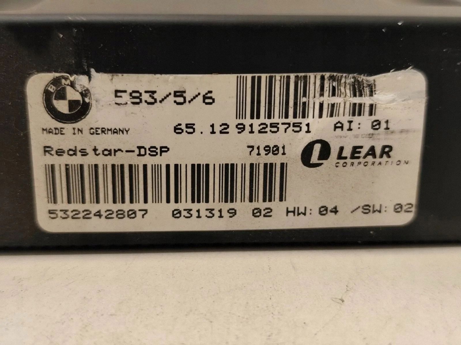 Amplificateur Arrière BMW Z4 E85 E86 OEM 9125751 image 4