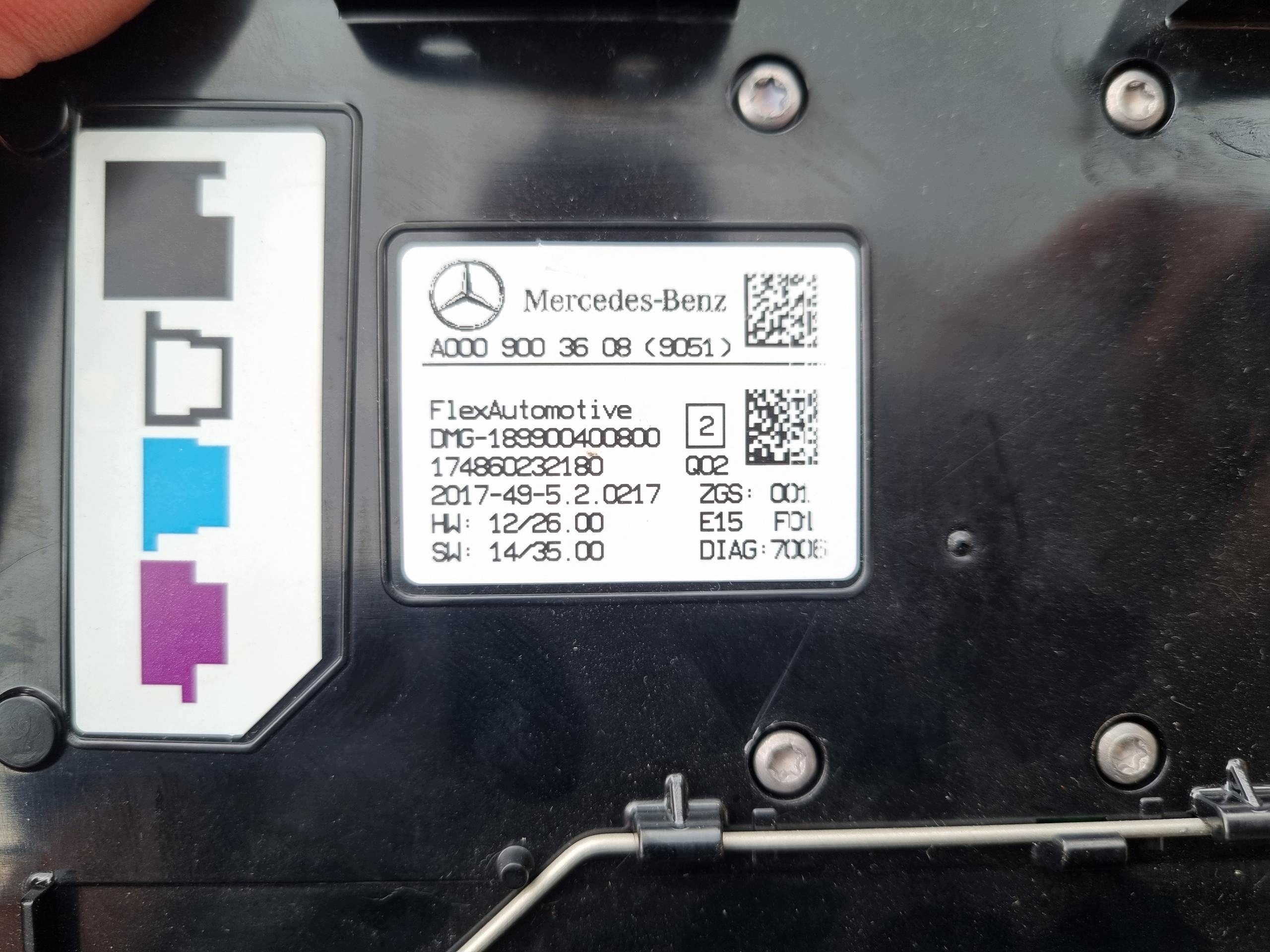 Lámpara interior Mercedes W176 A0009003608 image 4