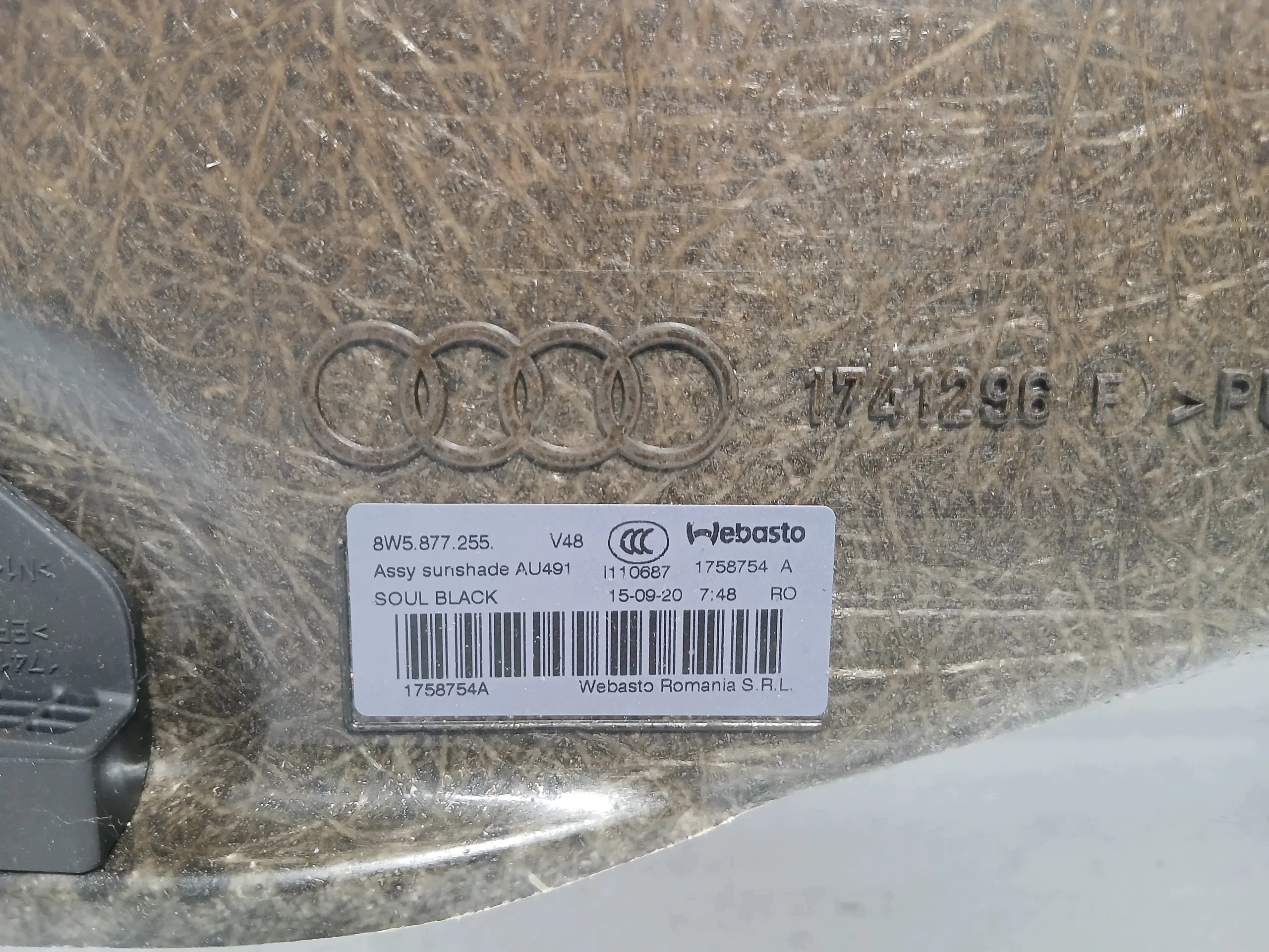 Audi A4 B9 Panorama Szyberdach 8W5877255 8W5877041 image 4