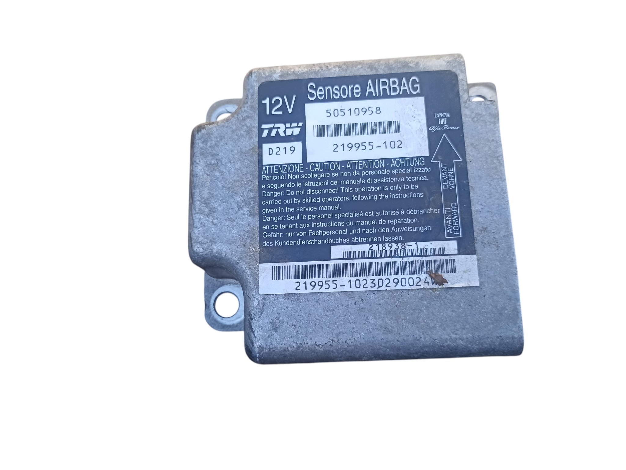Module Airbag Alfa Romeo 159 50510958 image 2