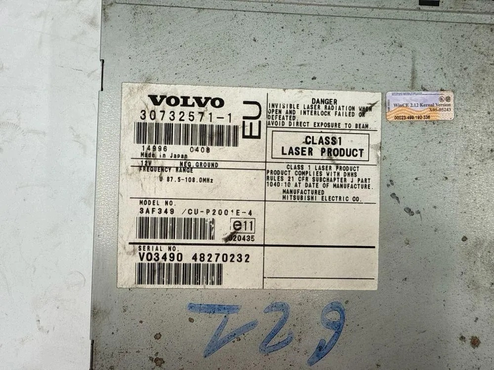 Navigointikartat CD/DVD Volvo S60 I 48270232 2.4D 2004 image 6