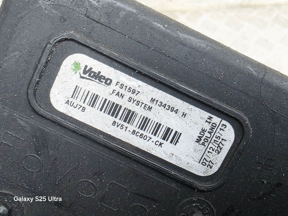 Ford B-MAX Radiateurventilator M134394H 1.0L 74kW 2014 image 3