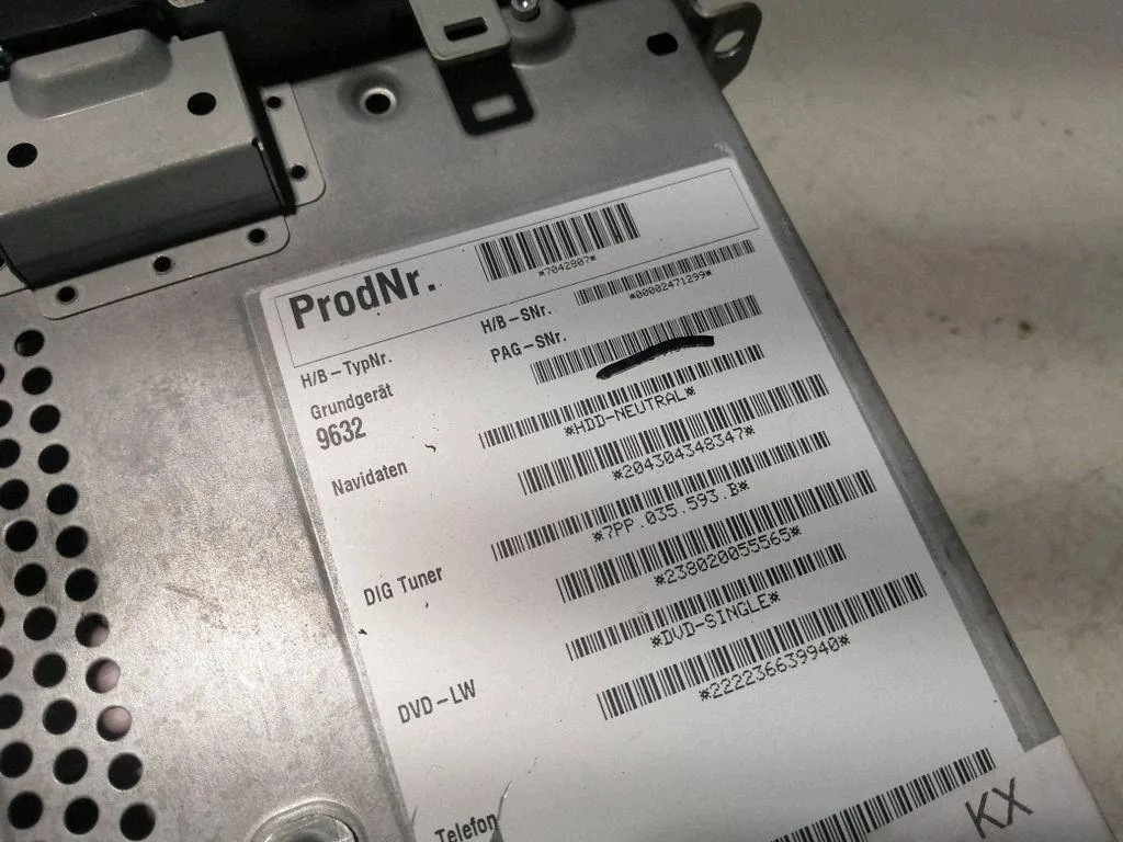 Cartes nav. CD/DVD Porsche Cayenne (92A) 7PP035593B image 7
