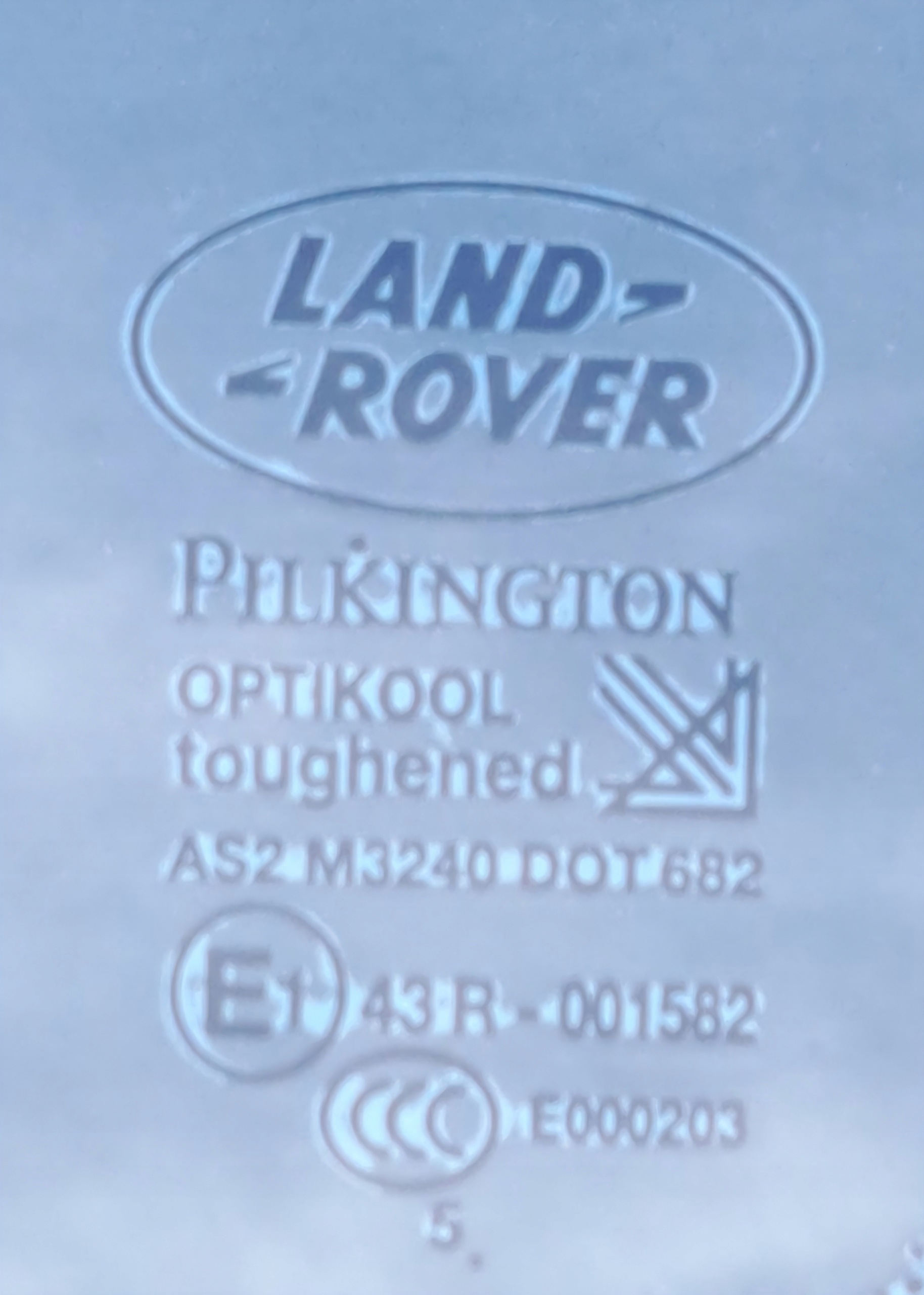 Land Rover Range Rover Sport L320 2006 linke Heckscheibe OEM AMD154346 image 3