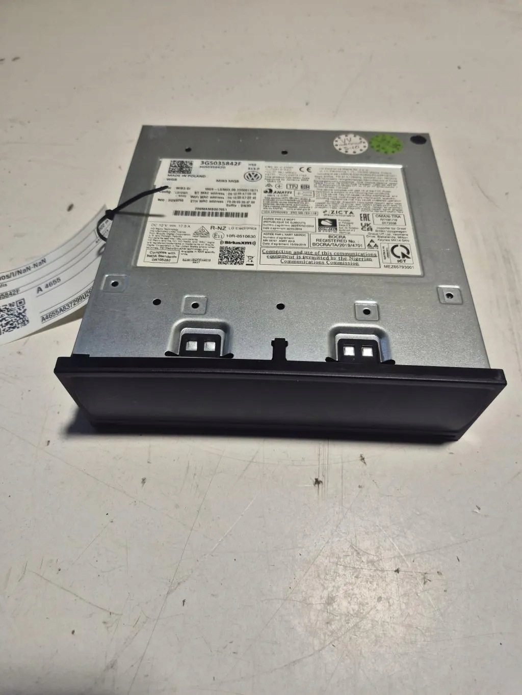 CD-wisselaar VW 3G5035842F 1.5 benzine 2022 image 2