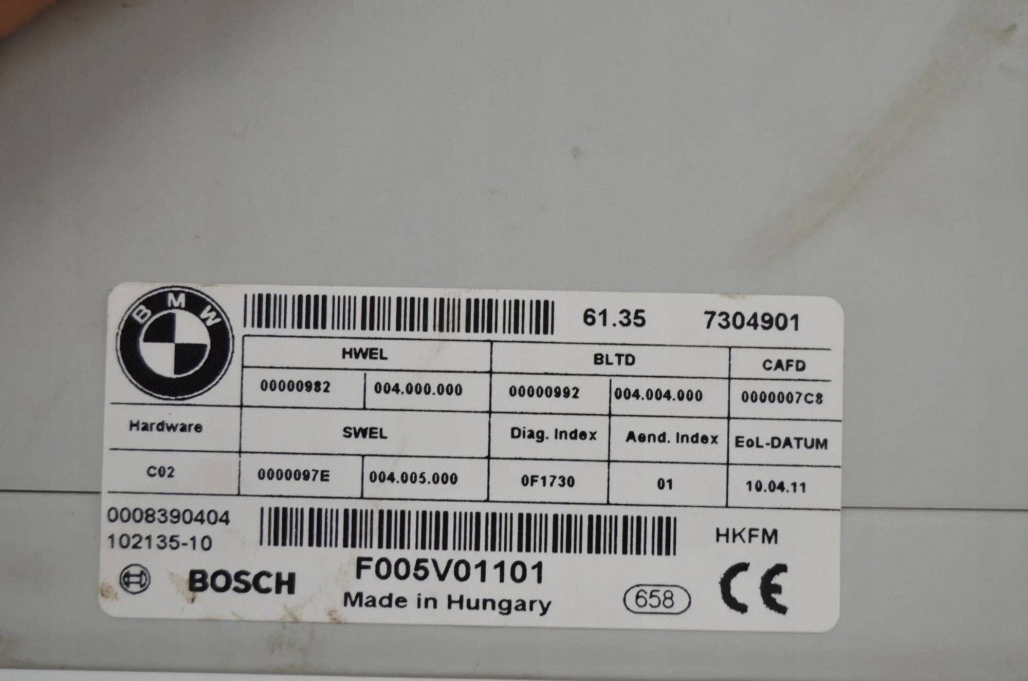 BMW 5 F10 F11 2011 Module achterklep 7304901 image 9