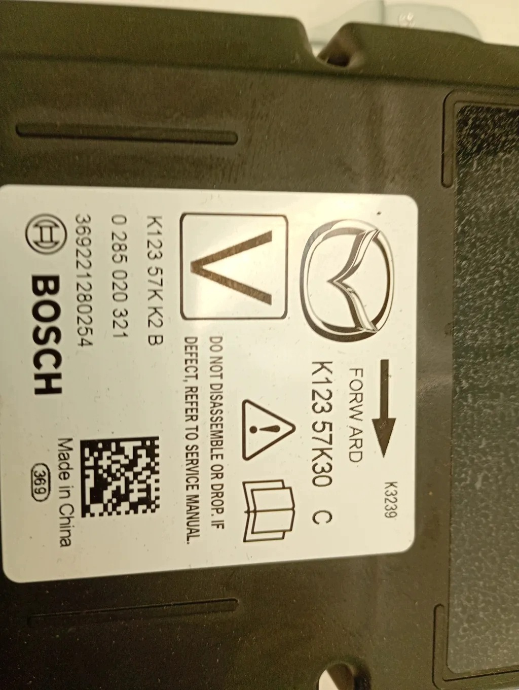 Ilmatyyny moduuli Mazda CX-5 KF K12357KK2B 2.2 diesel 2022