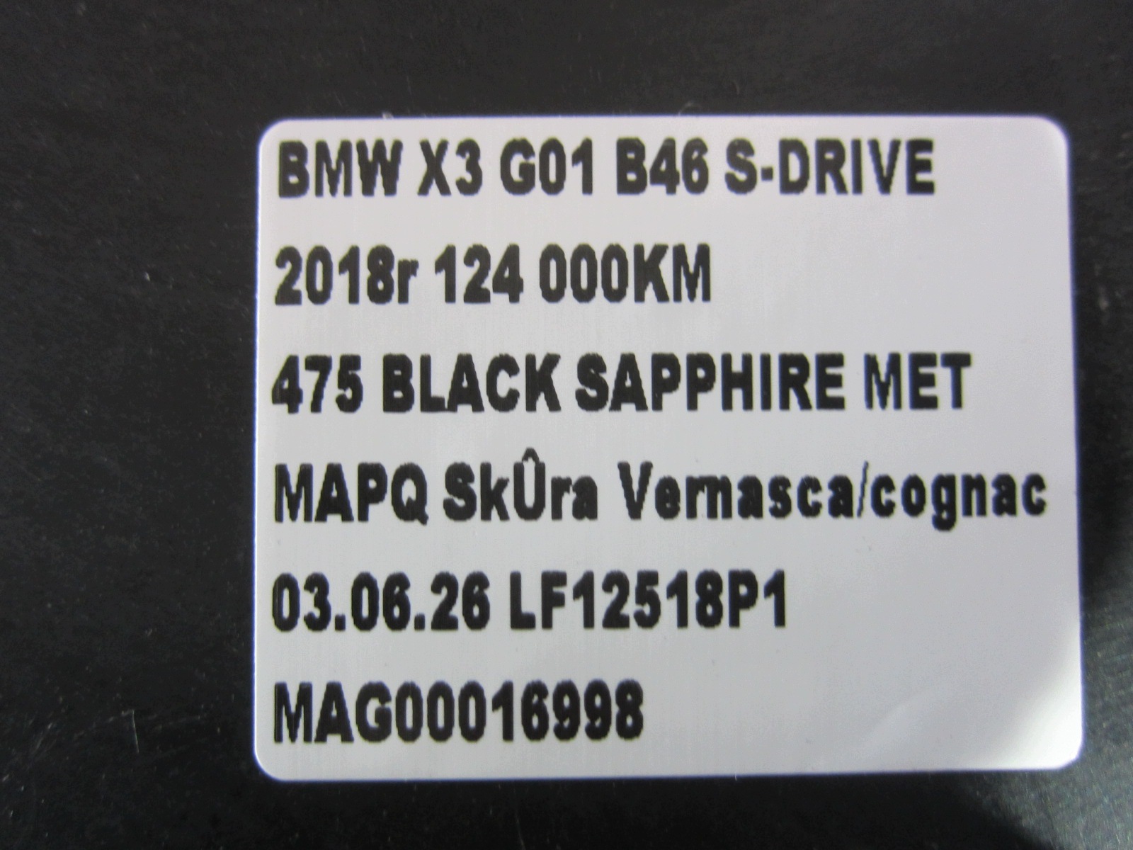 BMW X3 G01 suojalevy moottorille image 7
