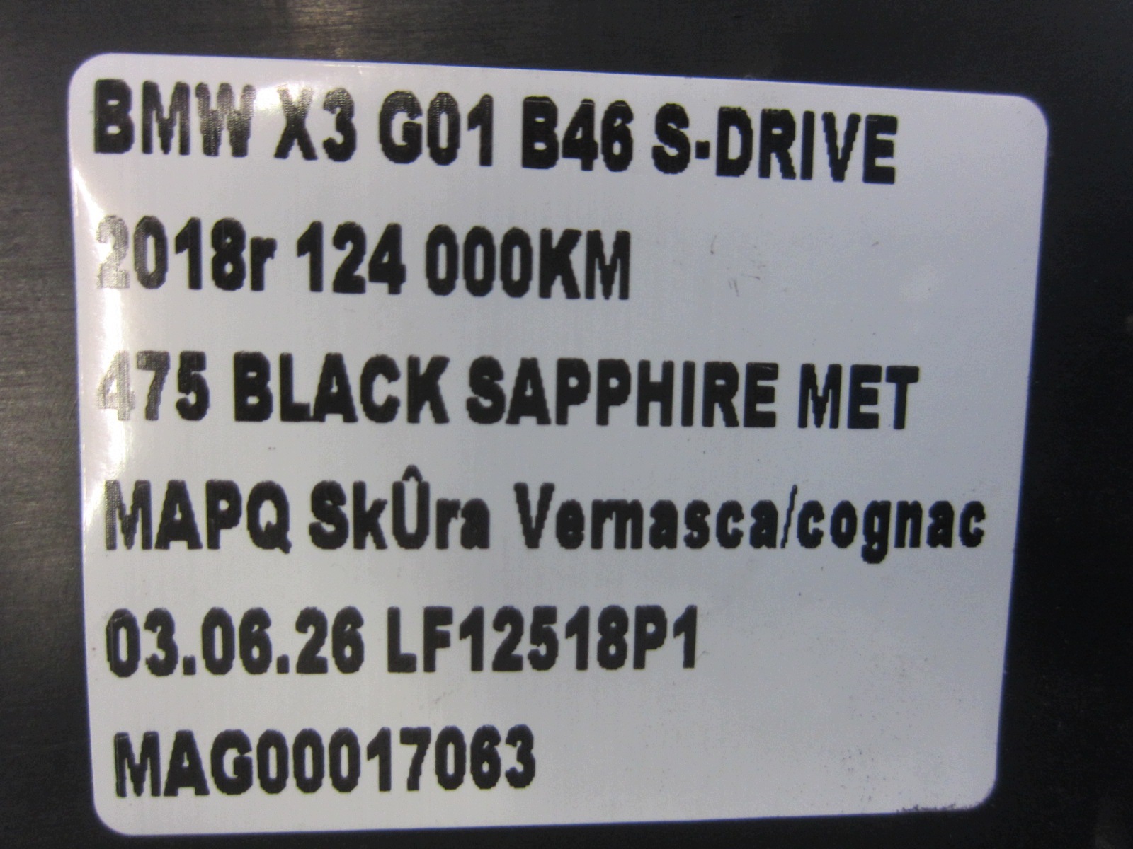 BMW X3 G01 X4 G02 Abdeckung Lufteinlass image 7