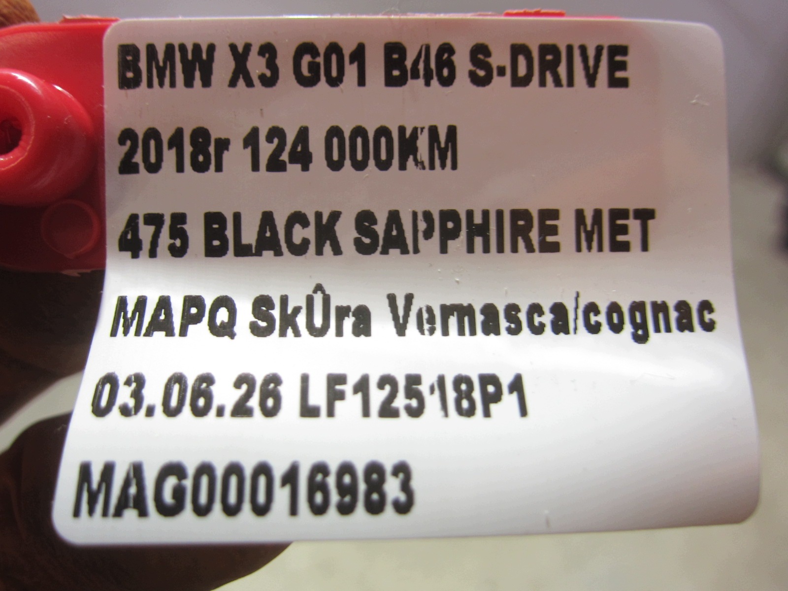 BMW X3 G01 X4 G02 Borne Plus Batterie 61126839822 image 8
