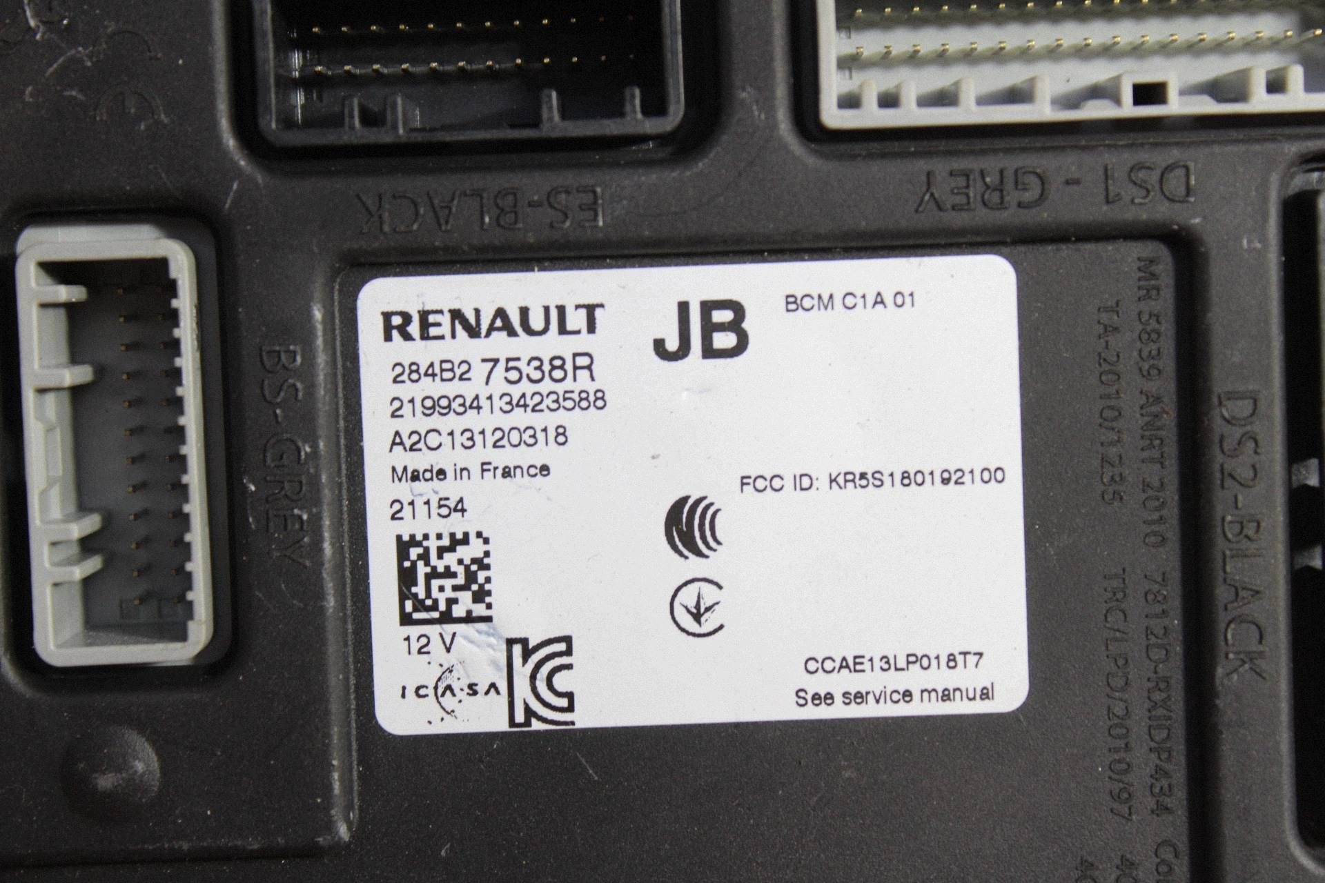 Module de commande Renault Zoe II 284B27538R image 3