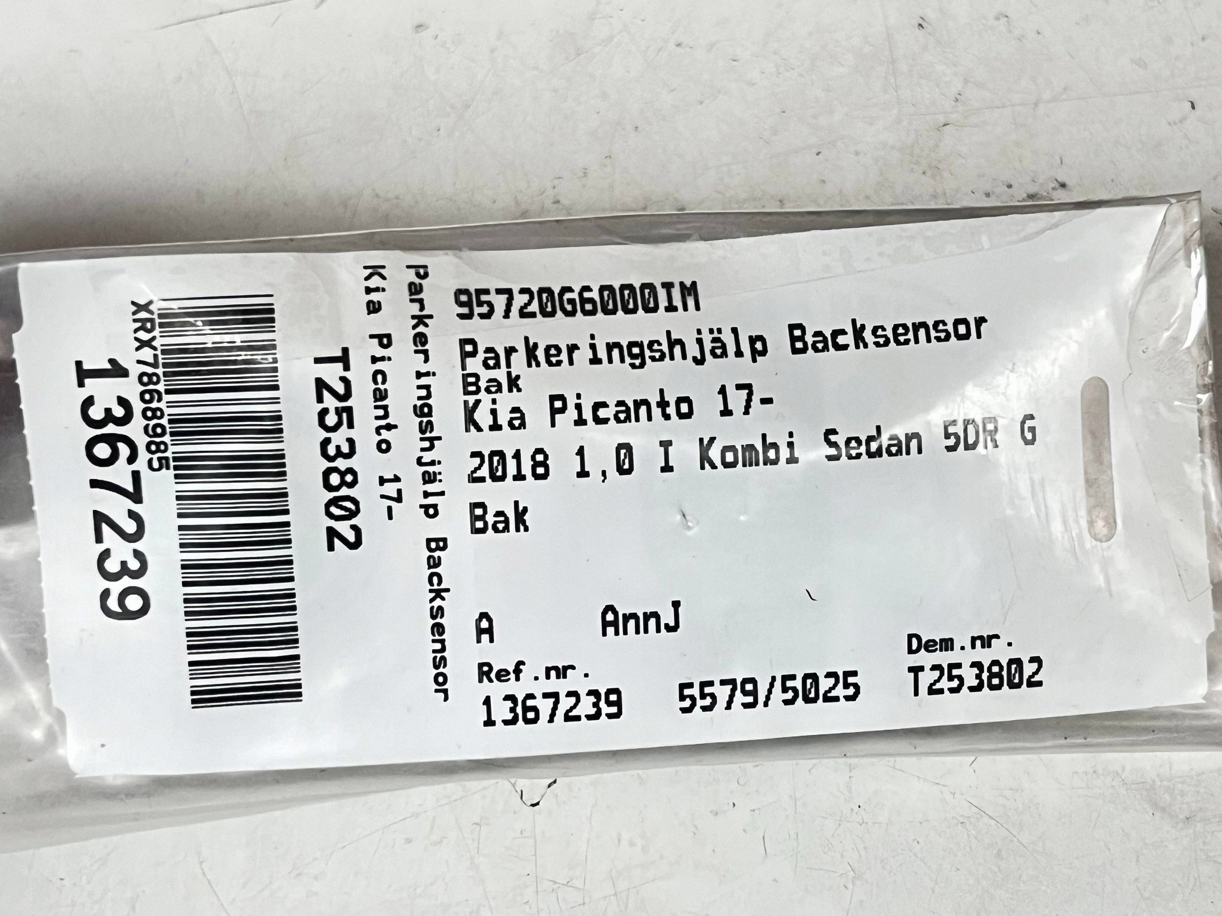 Sensor PDC Kia Picanto 95720G6000 Usado image 3
