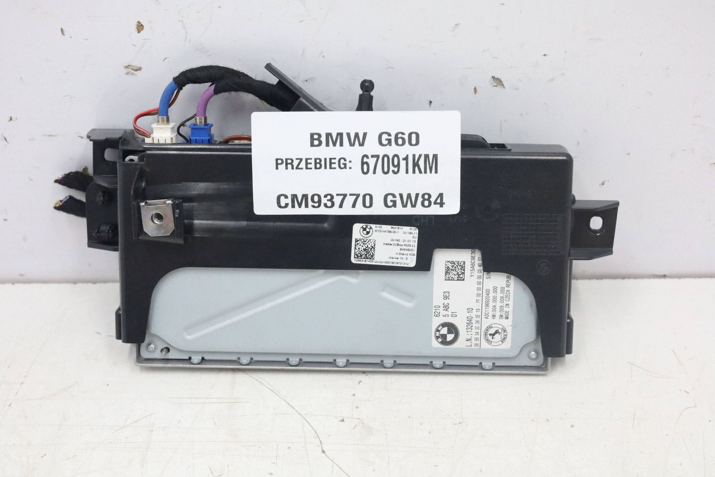 Used Instrument Cluster Module 5A93192 M3 G80 G81 G20 G21 G22 G26 M5 G90 G60