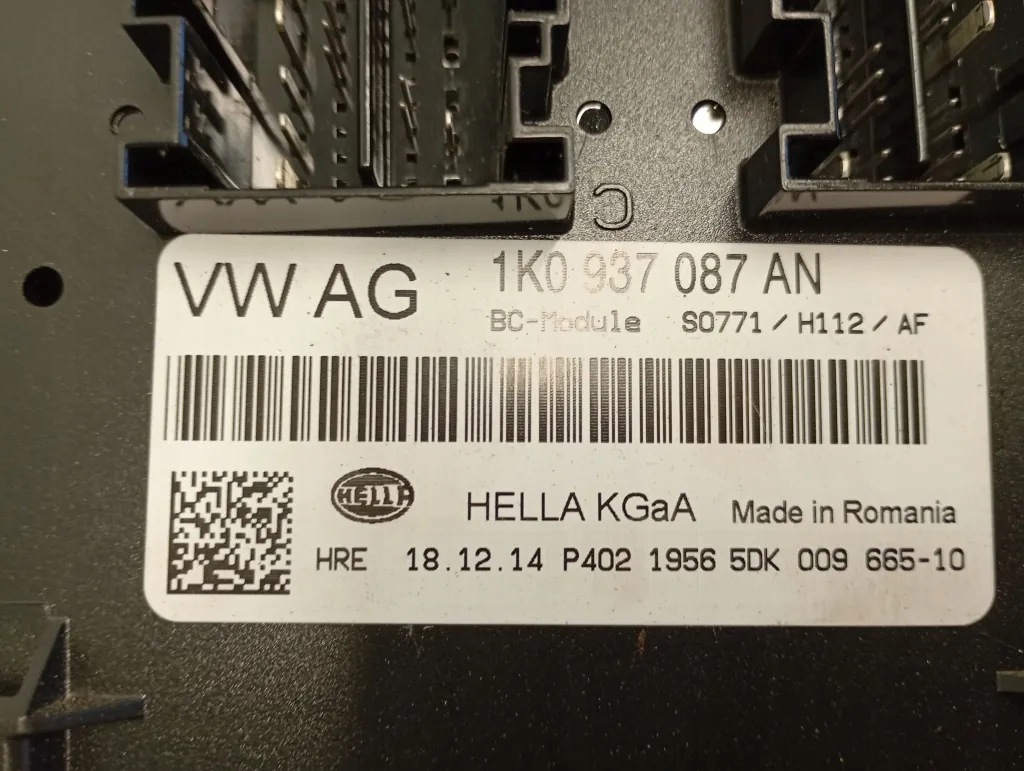 Module confort SKODA SUPERB I 1K0937087AN image 4