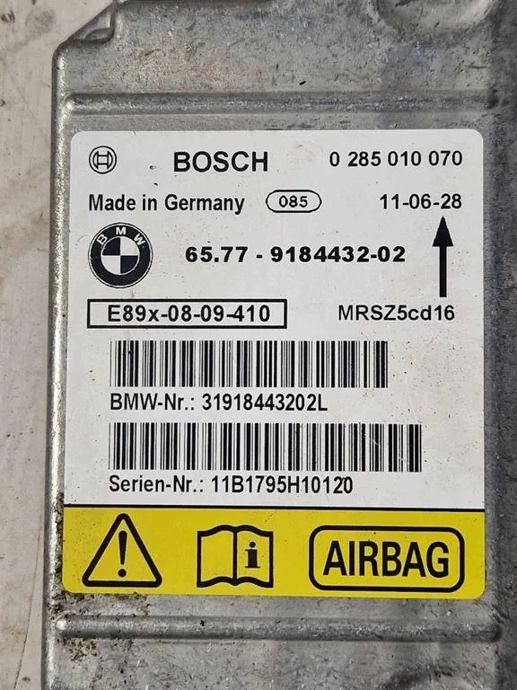 Module airbag BMW 3 E90 MRSZ5CW16 3.0L diesel 2010 image 7
